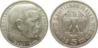 Drittes Reich 5 Mark Hindenburg ohne Hk. 1935 D gutes vorzüglich 20,00 EUR  Excl. 14,00 EUR Verzending