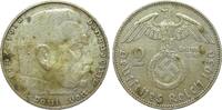 Drittes Reich 2 Mark Hindenburg 1936 J fleckig, sehr schön 70,00 EUR  Excl. 14,00 EUR Verzending