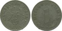 Drittes Reich 1 Pfennig 1945 E kl. Kr. u. Rf., sehr schön 30,00 EUR  Excl. 14,00 EUR Verzending