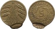 Weimarer Republik Verprägung 5 Pfennig -