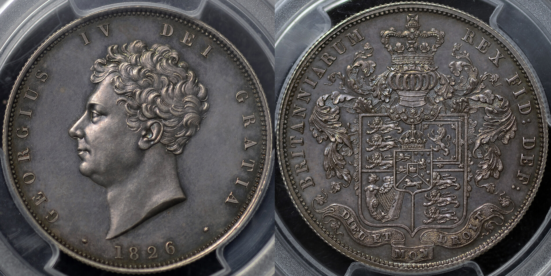 Great Britain Uk George Iv 16 Proof Half Crown Slabbed Graded Pr64 By Pcgs Pr 64 Ma Shops