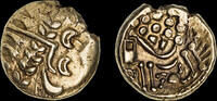GREAT BRITAIN CELTIC COINAGE, BELGAE CHUTE TYPE GOLD STATER -