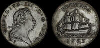 BERMUDA BERMUDA, GEORGE III, 1793 BRONZED PROOF PENNY, PF 62 BN -