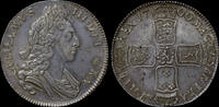GREAT BRITAIN WILLIAM III, 1700 SILVER CROWN -