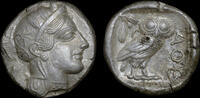 ANCIENT GREECE ATTICA, ATHENS, SILVER TETRADRACHM -