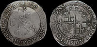 GREAT BRITAIN CHARLES I SILVER HALFCROWN, GROUP III UNDER PARLIAMENT -