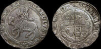 GREAT BRITAIN CHARLES I SILVER HALFCROWN, GROUP III UNDER THE KING -