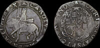 GREAT BRITAIN CHARLES I SILVER HALFCROWN, GROUP III UNDER THE KING -