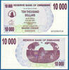SIMBABWE / ZIMBABWE 10000 Dollars -