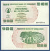 SIMBABWE / ZIMBABWE 100000000 Dollars -