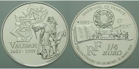 Frankreich 1/4 Euro Marquis de Vauban, Militärbaumeister / Europaprogramm -