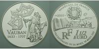 Frankreich 1 1/2 Euro Marquis de Vauban, Militärbaumeister / Europaprogramm -