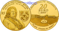 Frankreich Stanislas Leszczynski - 1677-1766 - Herzog von Lothringen und König von Polen 20 Euro, br> 15,64g fein br> 31 mm Ø 2007  b>PP /b>
