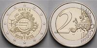 Malta 2 Euro 10 Jahre Euro Bargeld -