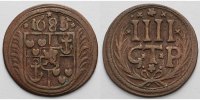 Bentheim-Tecklenburg-Rheda 4 Pfennig Johann Adolph 1674-1704 -