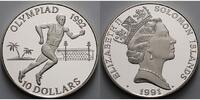 Salomon-Inseln 10 Dollar Oly. Sommerspiele in Barcelona - Laufen - mit MDM Zertifikat -