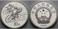 China 10 Yuan Oly. Sommerspiele in Barcelona - Radfahren - mit MDM Zertifikat -