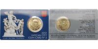 Vatikan 50 Cent Kursmünze, 50 Cent in originaler City - Coincard <b> Nr.3 -