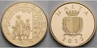 Malta 50 Euro 5,95g fein 21 mm Ø 2012 Sciortino - Europaprogramm - inkl. Etui & Zertifikat & Schuber Proof Gold