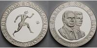 Spanien 2000 Pesetas Oly.Sommerspiele in Barcelona-Läufer-inkl. Kapsel, m. originalen u. MDM-Zertifikat -
