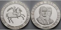 Spanien 2000 Pesetas Oly. Sommerspiele in Barcelona - Iberischer Reiter - inkl. Kapsel -