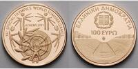 Griechenland 100 Euro Weltsommerspiele der Special Olympics, Athen, inkl. Etui & Zertifikat & Schuber -