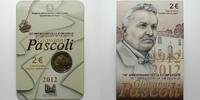 Italien 2 Euro 100. Todestag Giovanni Pascoli (1912 - 2012), in Originalblister -