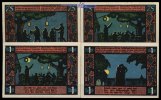 Grünberg, Schles. 2x75,2x100 Pfg., Stadt, Grabowski 489.3 -