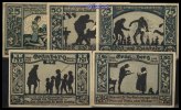 Grünberg, Schles. 25,50,75,100,150 Pfg., Stadt, Grabowski 490.2 -