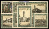 Grünberg, Schles. 7x75 Pfg., Stadt, Grabowski 489.4 -