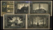 Grünberg, Schles. 25,50,75,100,125 Pfg., Stadt, Grabowski 490.1 -