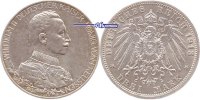 Preussen 3 Mark Wilhelm II, 25jähriges Regierungsjubiläum, J.112 -