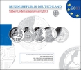 Deutschland 10 Euro<br> x5 Silbergedenkmünzenset <b> kompl. Satz 2013 - -