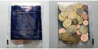 Lettland 14,23 Euro Starterkit, Zusammenstellung zur Euroeinführung, 45 Münzen i.originalem Beutel -