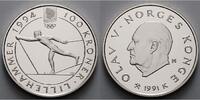Norwegen 100 Kroner Oly. Winterspiele in Lillehammer -Skilangläufer - mit MDM - Zertifikat -