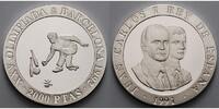 Spanien 2000 Pesetas Oly. Sommerspiele in Barcelona - Bowling - inkl. Kapsel -