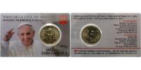 Vatikan 50 Cent Kursmünze, 50 Cent in originaler City - Coincard <b> Nr.5 -