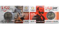 Belgien 2 Euro 150 Jahre Rotes Kreuz, <b> ACHTUNG: NUR im Blister/Coincard lieferbar!!!</b> -
