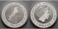Australien 1 $ 2015 Kookaburra --25-j&auml;hriges Jubil&auml;um-- stgl 179,99 EUR  Excl. 19,00 EUR Verzending