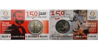 Belgien 2 Euro 150 Jahre Rotes Kreuz, <b> ACHTUNG: NUR im Blister/Coincard lieferbar!!!</b> -