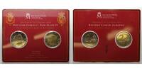 Spanien 2x2<br> Euro Don Juan Carlos I. - Don Felipe VI. zur Krönung - Thronwechsel, <b>SELTEN!!!</b> -
