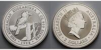 Australien 2 $,<b>2 oz.</b> Kookaburra, <b>ohne Kapsel, einwandfrei, wie gerade aus der Kapsel genommen! -