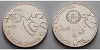 Portugal 2,5 Euro 70 Jahre Frieden - Europaprogramm -