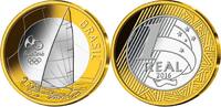 Rio 1 Reais Oly. Sommer Rio 2016 - Segeln <b>06 / 16</b>, im originalem Blister -
