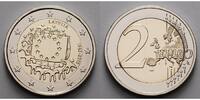Lettland 2 Euro 30 Jahre EU-Flagge 1985-2015 - Lettland - Latvija - Latvia, -