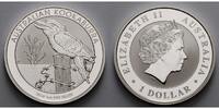 Australien 1 $ 2016 Kookaburra stgl 219,99 EUR  Excl. 19,00 EUR Verzending