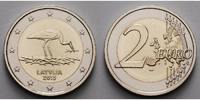 Lettland 2 Euro Schwarzstorch - Lettland - Latvija - Latvia, -