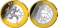 Rio 1 Reais Oly. Sommer Rio 2016 - Paralympische Leichtathletik <b>11 / 16</b>, orig.Blister -