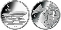 Rio 5 Reais Oly. Sommer Rio 2016 - Museum f. Kunst <b>05 / 16</b>, orig.Oly.Kapsel m. Zerti. -