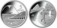 Rio 5 Reais Oly. Sommer Rio 2016 - Sambodroma <b>09 / 16</b>, orig.Oly.Kapsel m. Zerti. -